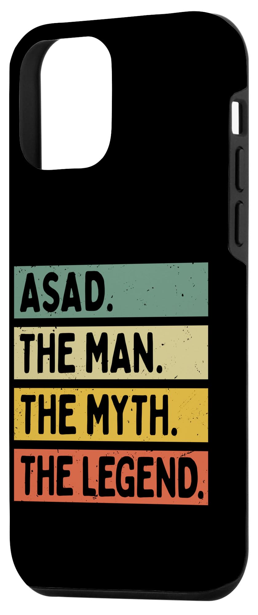 iPhone 12 mini Asad The Man The Myth The Legend Funny Personalized Quote Case - Image 2
