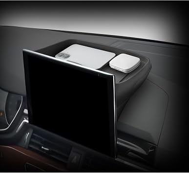 LUWU Upgrade Dashboard Storage Tray Compatible with 2020-2025 Audi A4L/A4/S4 & 2021-2025 Audi A5/S5/Q5/Q5L Behind Screen Organizer Center Console Display Box Dash Tray