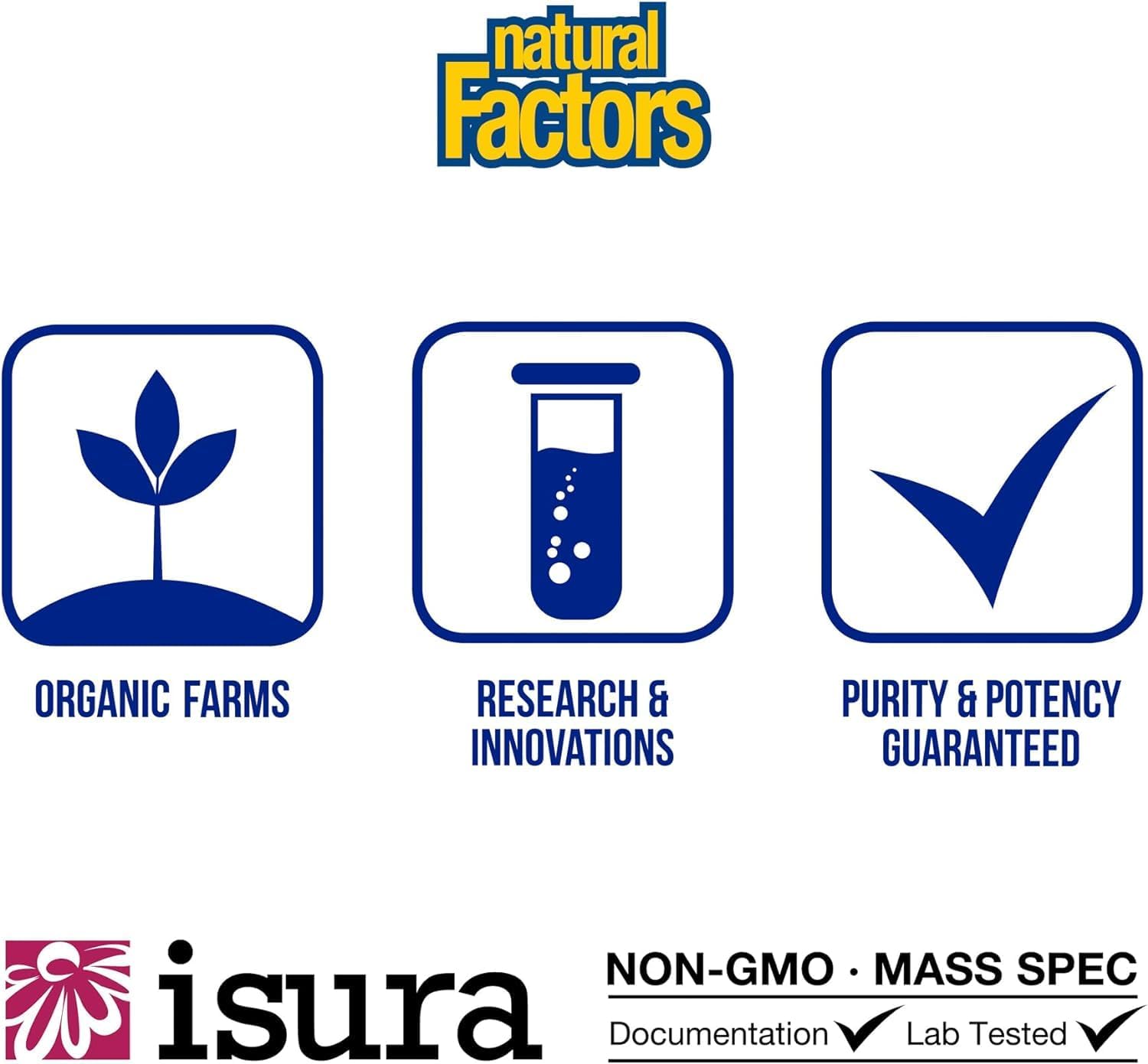 Whey Factors by Natural Factors, Grass Fed Whey Protein Concentrate, Aids Muscle Development and Immune Health, French Vanilla, 2 lb