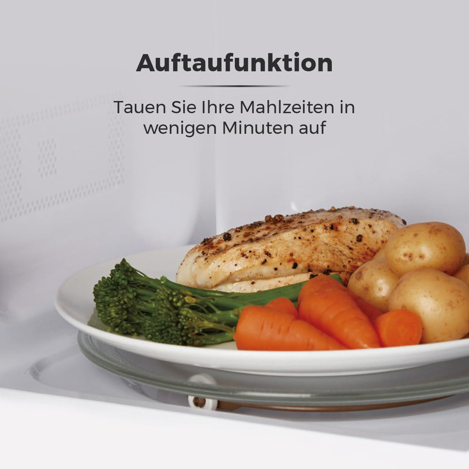 Tower T24034BLK 20L 700W Manuelle Mikrowelle mit 5 Leistungsstufen 35 Min Timer Schwarz