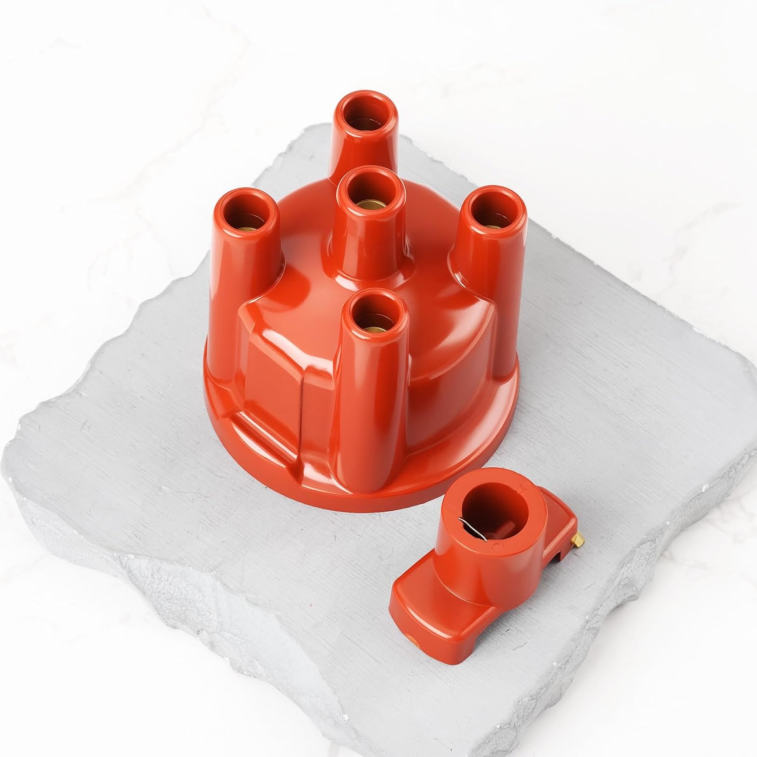 SING F LTD Car Push-in Distributor Cap Rotor 1235522056 1235522193 Compatible with Volkswagen Rabbit GTI 1.6-1.8