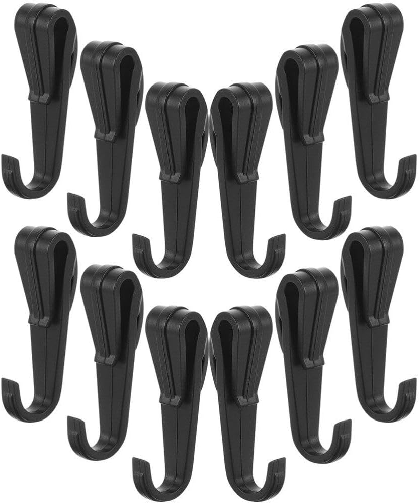 Hard Hat Light Mount Clips, 20 Pack Plastic Headlamp Hooks