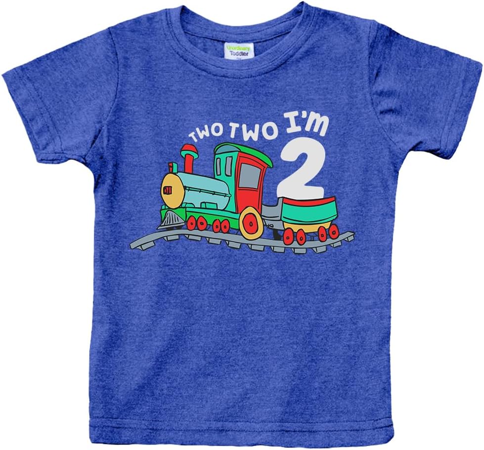 Unordinary Toddler 2nd Birthday Shirt boy Chugga Chugga Two Two Train im 2 Years Old Second Birthday Tshirt
