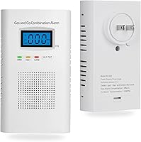 Vista 1 de Combination Gas & Carbon Monoxide Detectors - Plug in Carbon Monoxide Alarm & Natural Gas Detector for Home, 2-in-1 Co Detector & Combustible Gas