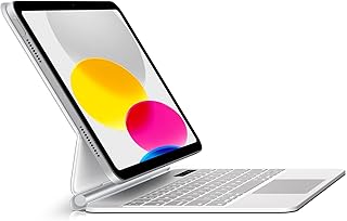 typecase Edge Magnetic Keyboard for iPad 10th Generation (10.9", 2022) - Slim Keyboard Cover, Multi-Touch Trackpad, Wireless Keyboard with Backlight for iPad 10.9-inch (10th Gen) - White