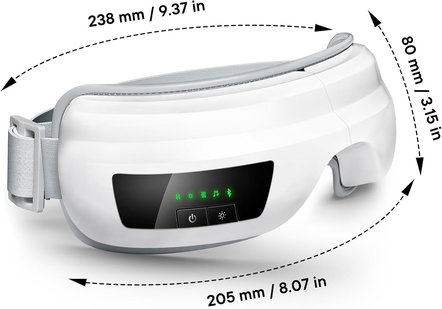 Eye Massager with Heat, Sleep Eye Mask Massage with Bluetooth Music, Reduce & Relax Eye Strain, Dark Circles, Dry Eyes - Improve Sleep Ideal Gifts for Mom Dad - Image 2