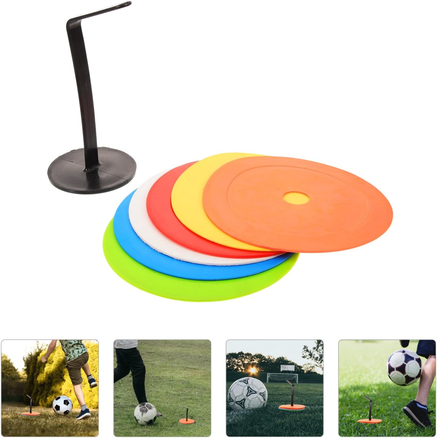 Toddmomy 1set Soccer Training Markers Pe Discs for Football Drills Non- Markers for Enhanced Player Agility and Training Flexibility for Daily Use
