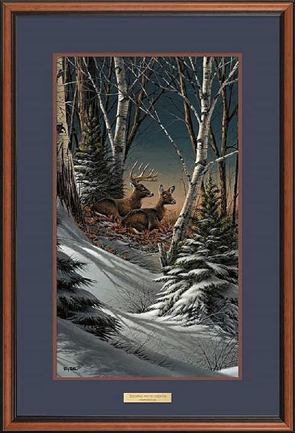 Wild Wings Evening with Friends - Whitetail Deer Framed Pinnacle Print by Terry Redlin by Wild Wings - Used condition - US$211.97