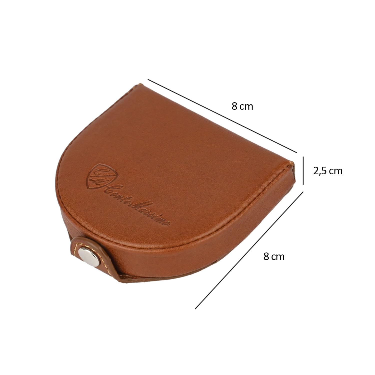 Conte Massimo Porte-Monnaie à Talon, Porte-Euros pour Homme, en Cuir véritable