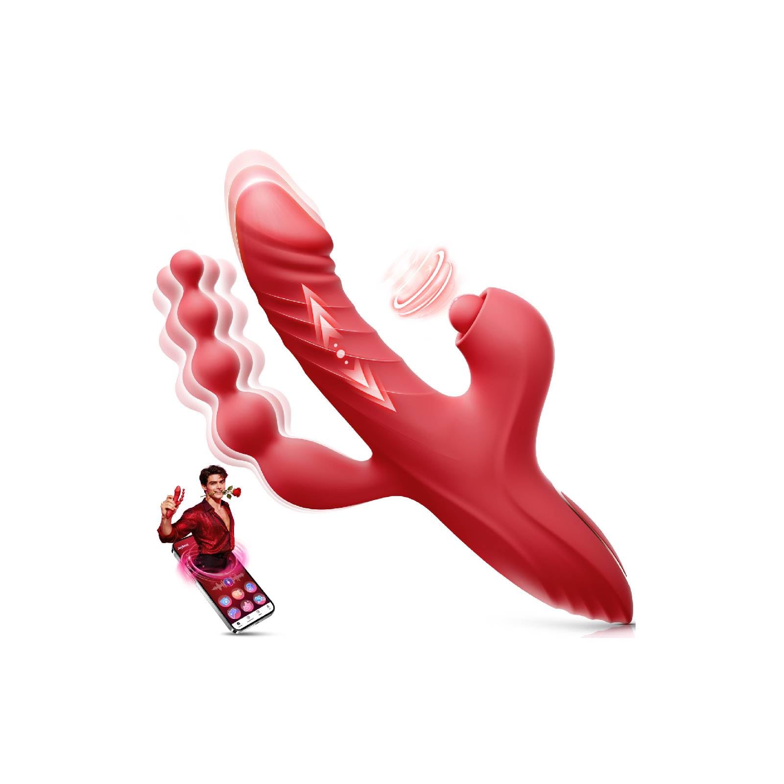 Dildo Vibratorensets für Frauen, 7 Stoß-, 5Klopf- & 10 Vibrations Vibrator