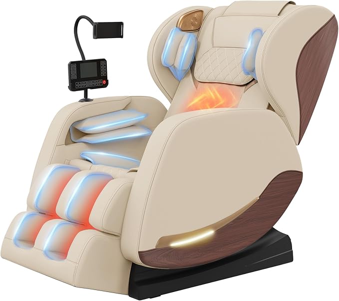 Elegant White Massage Chair