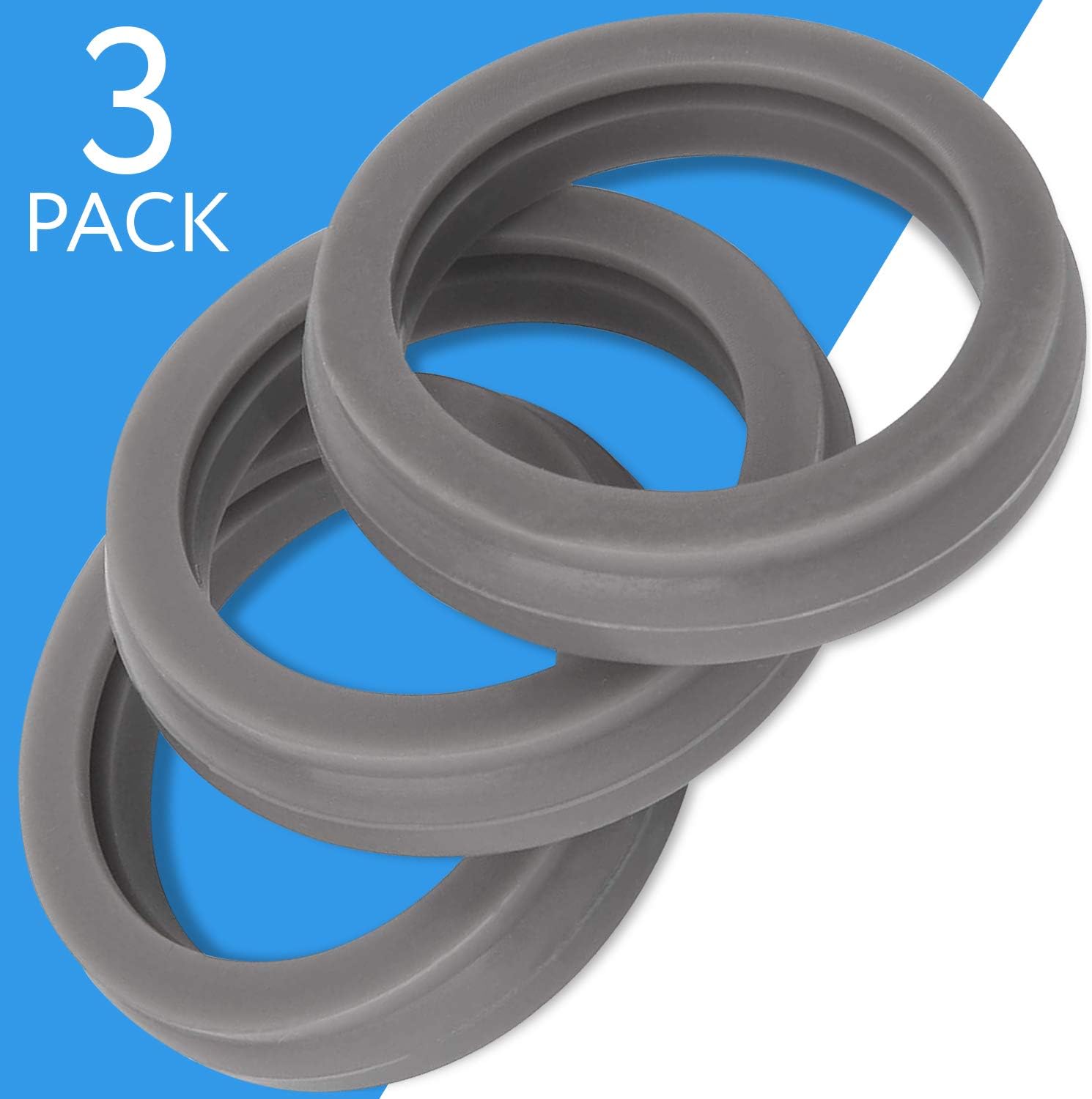 3 Pack Replacement Gaskets compatible with Zojirushi Mug, 20 & 16 Ounce - BPA/Phthalate/Latex-Free Compatible with SM-SA60-BA SM-SA48-BA by Impresa
