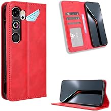 ZTE Nubia Neo 5 GT Case [Wallet Case] [Kickstand] [Card Slots] [Magnetic Flip Cover] Compatible with ZTE Nubia Neo 5 GT SmartphoneRed