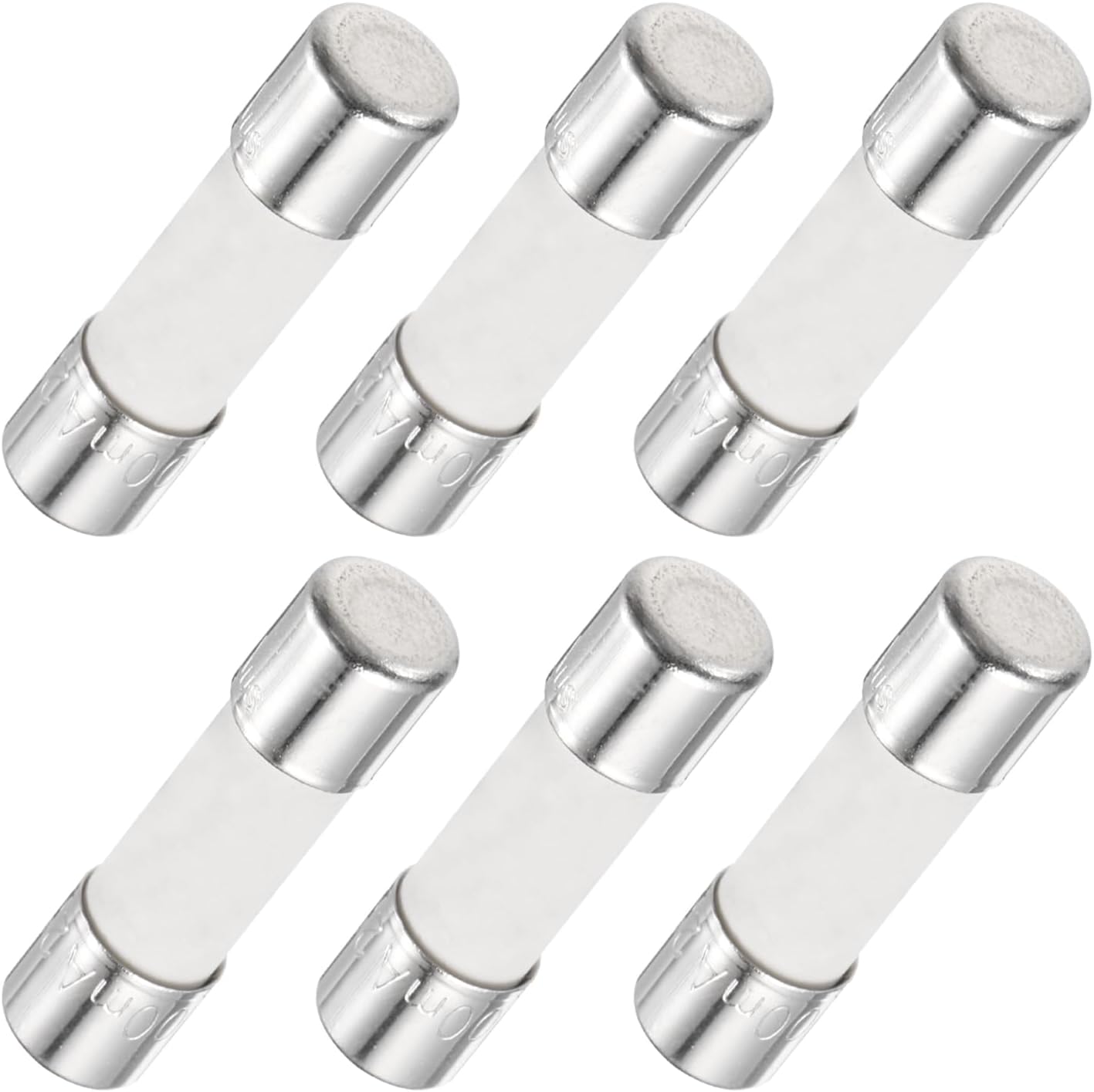MECCANIXITY 6Pcs Time Delay Fuse Ceramic Fuses Tube 5mm x 20mm 250V 0.2A Slow Blow Fuse Repair Circuit Boards,Lighting Equipment, Instrumentation,Home Appliance