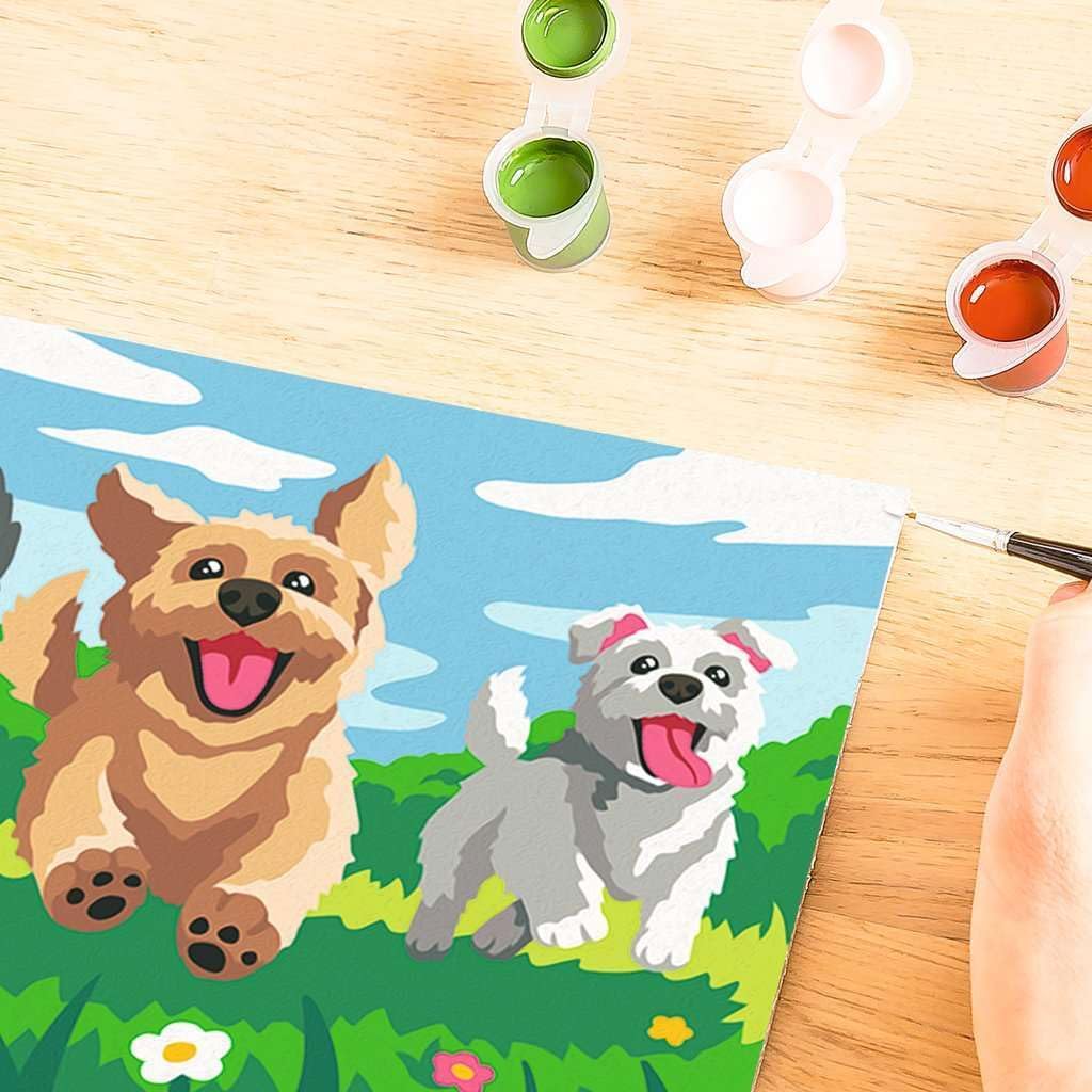 CreArt, Painting by Numbers Children - Paw Friends