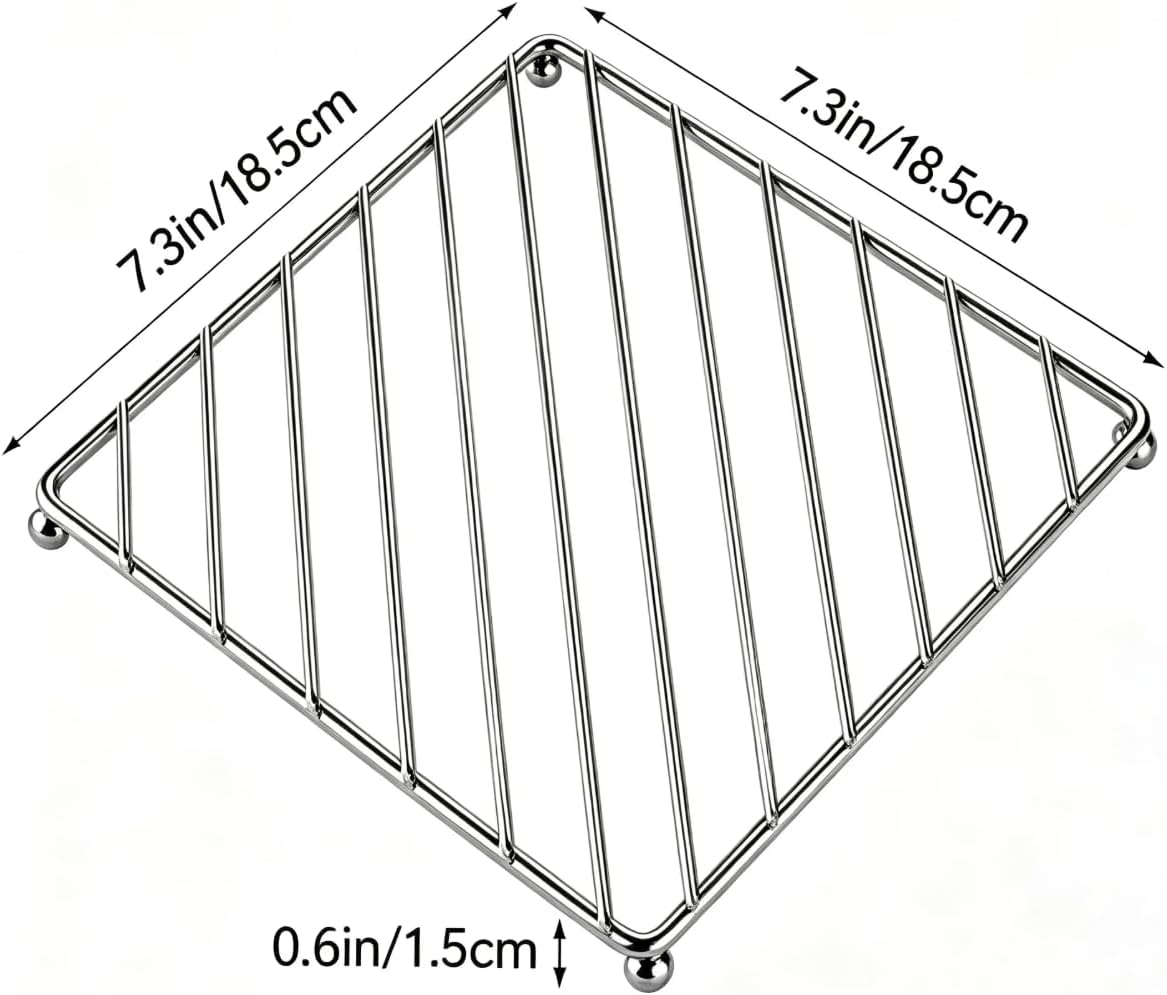 2 Pack Trivets, Rectangle Heat Resistant Pot Holder