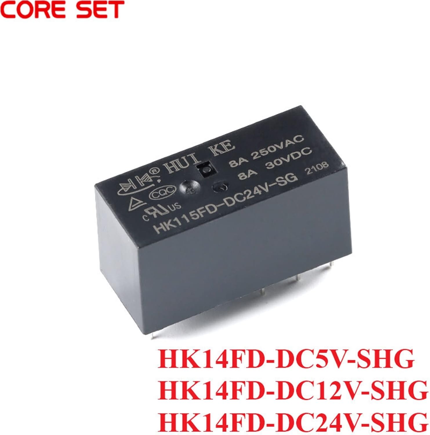 50Pcs Relay HK115FD-DC5V-SG HK115FD-DC12V-SG HK115FD-DC24V-SG 24VDC 8PIN DC 5V 12V 24V Power Converter