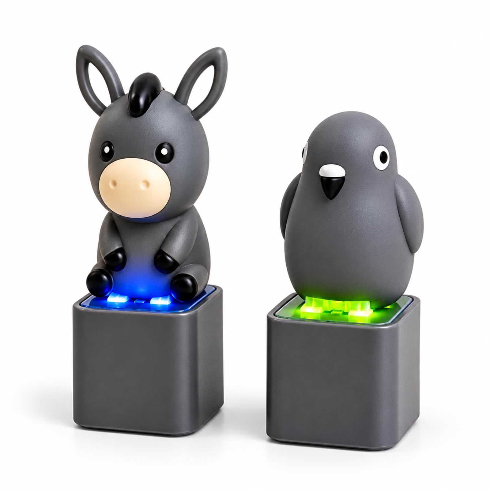 Buuraqq 2Pcs Clicker Fidget, Cow and Pigeon