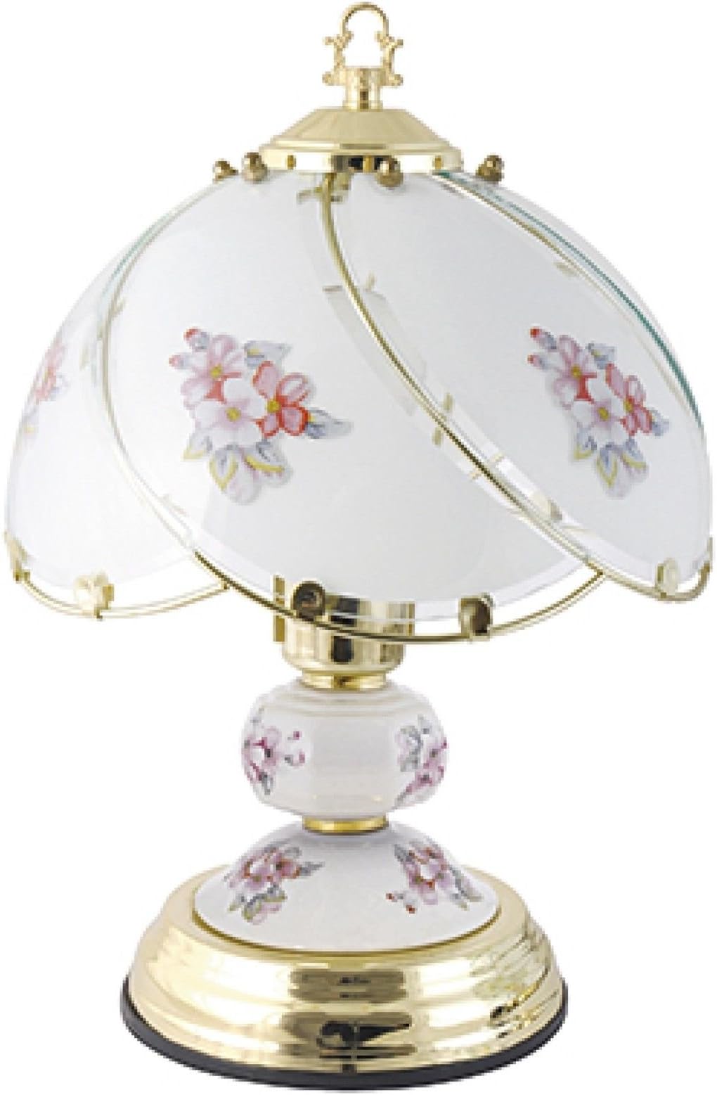 Lloytron L2223C - Polished Touch Lamp in Brass