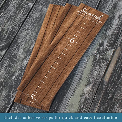 Farmhouse Style Wooden Kids Growth Chart Ruler for Boys and Girls - Thumbnail 4