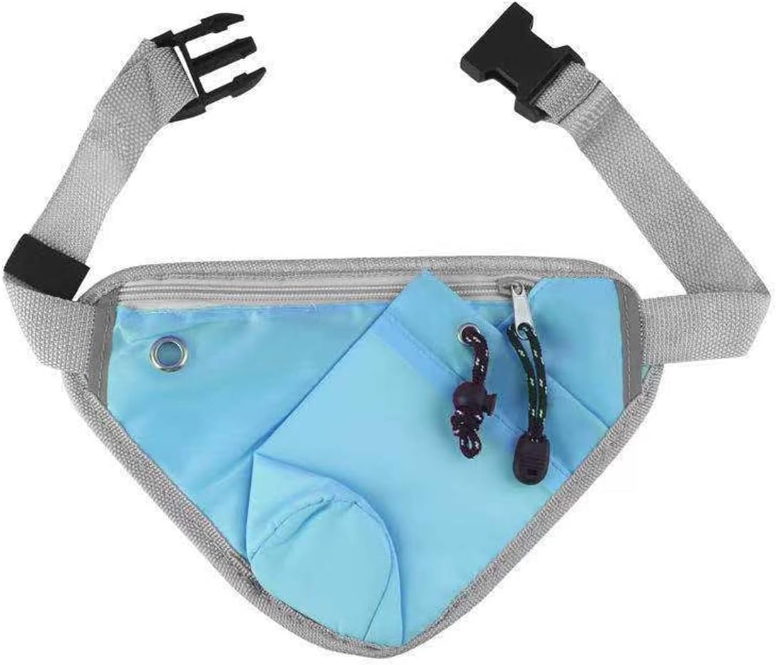 Fanny Pack Multifunctional Water Bottle Waist Bag Outdoor Running Storage Bag Portable Sports Waist Bags (Blue)