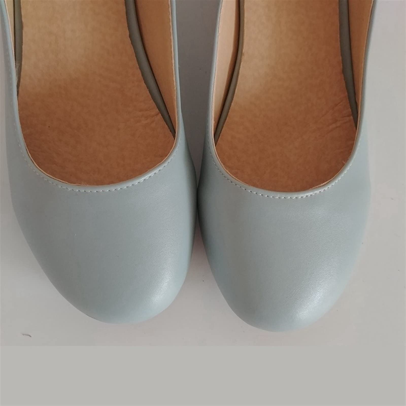 KKXXYQFC Buty damskie na płaskim obcasie Klamra Wiosna lato Buty damskie ły Pół obcasy Casual (Różowy, 3)