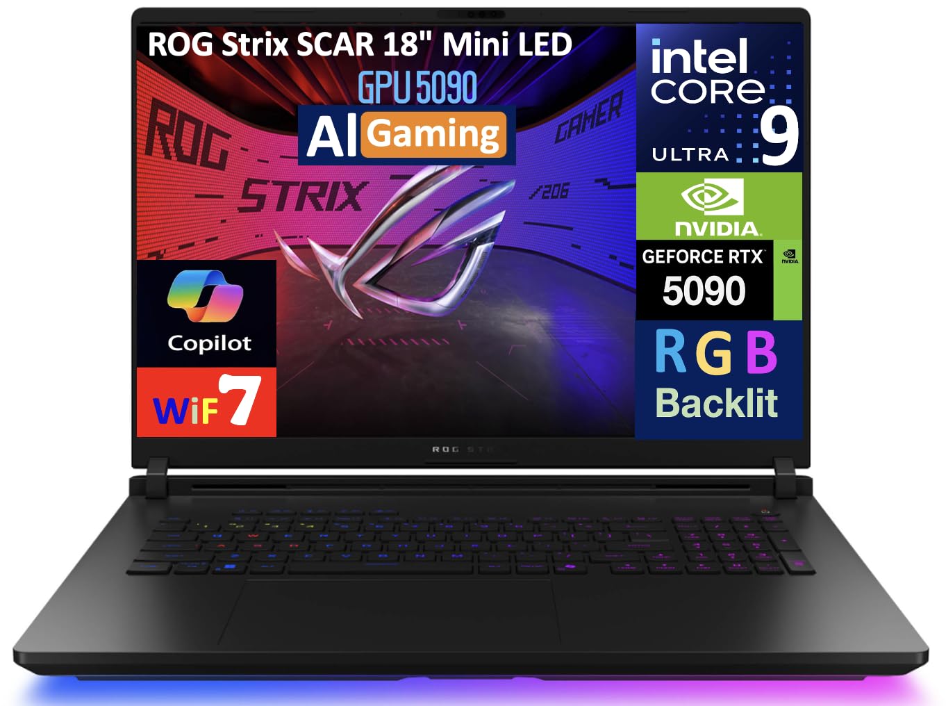 Amazon.com: ASUS ROG Strix Scar AI Gaming Laptop 18