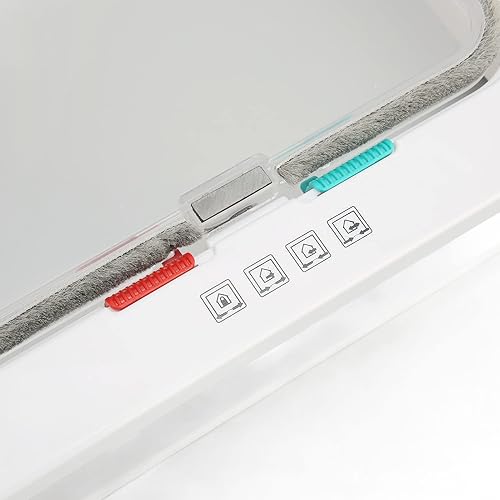 Vista 7 de Cat Flap Door Universal Interior Pet Door Controllable Access Windproof Noise Reduction Brush Bar Design for Cats and Dogs ABS Plastic 28 x 25 x 5