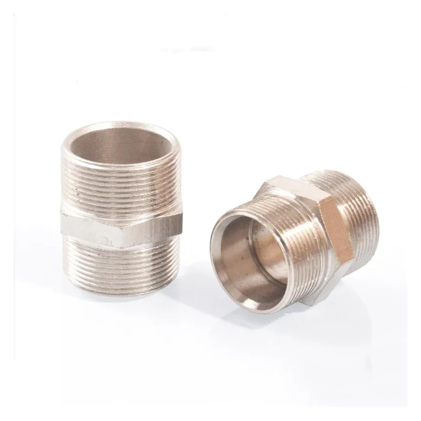 ICXLPMC 1pc M8 M10 M12 M14 M16 M18 M20 M22 M24 Metric Male to Male Thread Brass Pipe Fitting Equal Connector Coupler (M20x1)