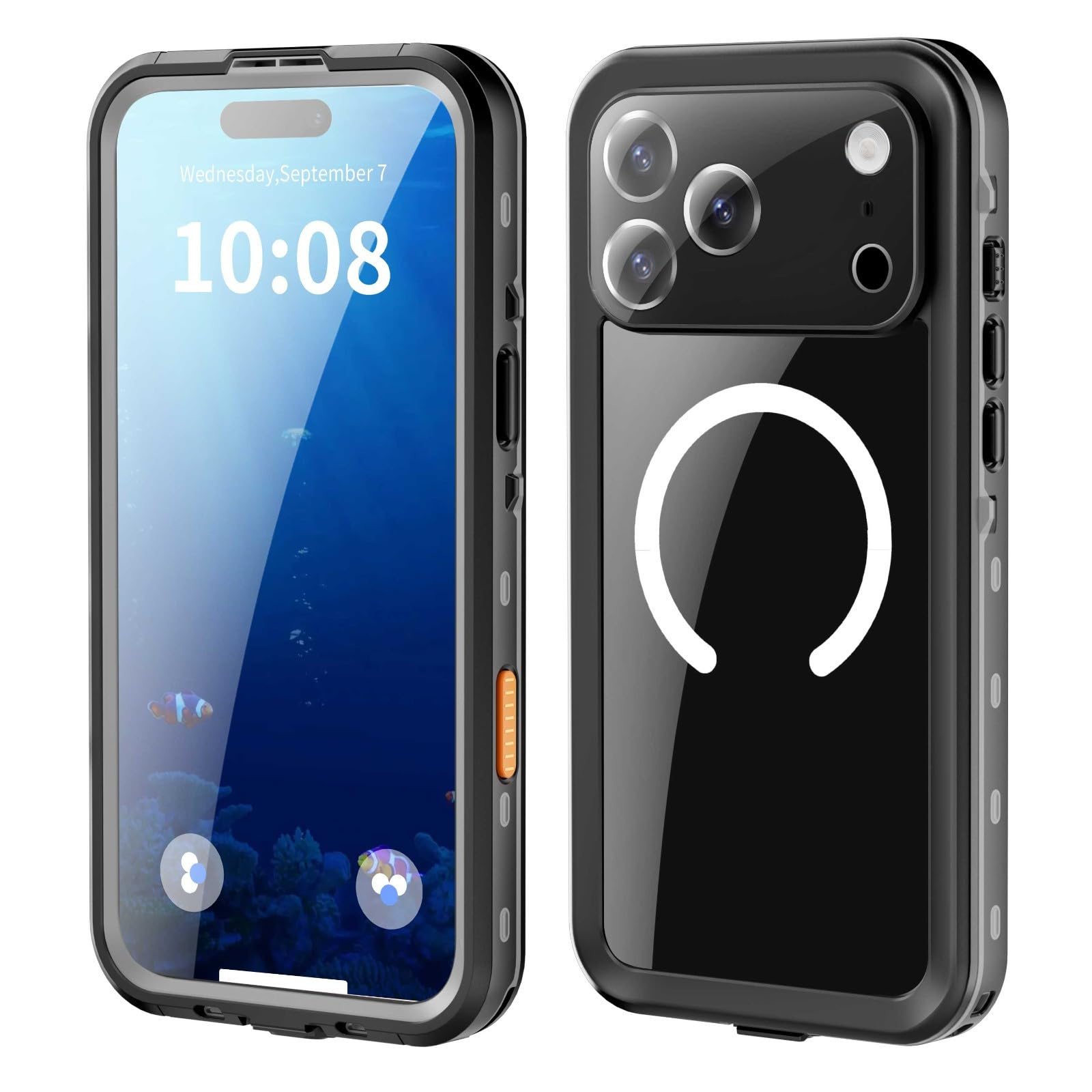 Coque rigide iPhone 17 étanche silicone intégrale antichoc noir - 8