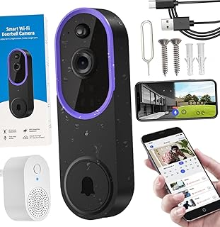 Safe Door Bell, Safe Doorbell Camera Wireless, AI Motion Detection, Night Vision, Two-Way Audio,Smartest Way to Protect Yo...
