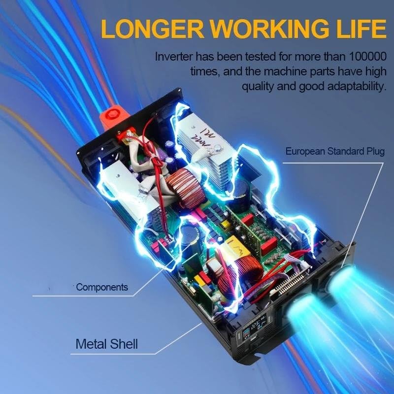 Convertisseur de puissance 12V 220V pour éviter les pannes d'énergie - 4