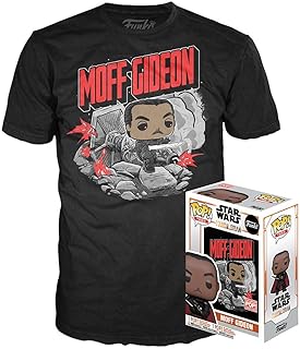 Star Wars Funko The Mandalorian Pop! & Tee Box Moff Gideon Size L Shirts