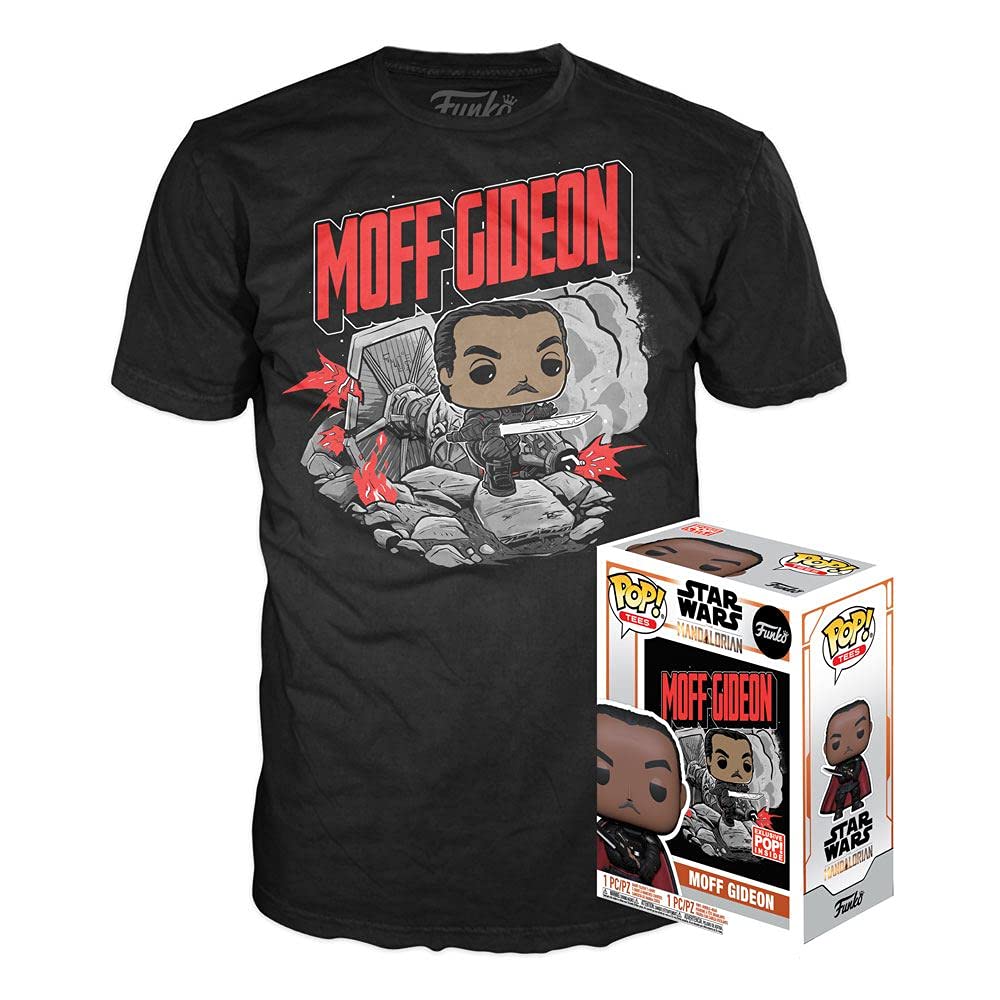 Star Wars Funko The Mandalorian POP! & Tee Box Moff Gideon Size L shirts