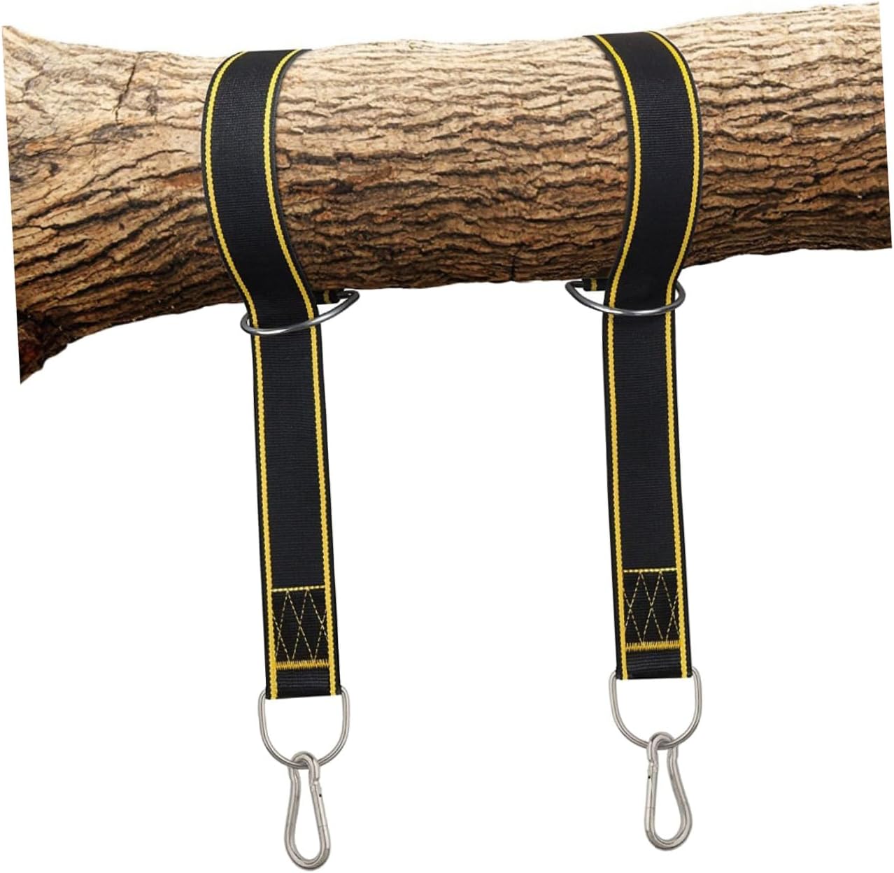 2pcs High Load-Bearing Tree Straps Hammock Tree Hanging Straps Black Chain for Swing Sturdy