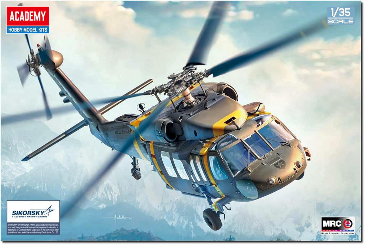 Amazon.com: Academy 1/35 UH-60M Blackhawk Plastic Model