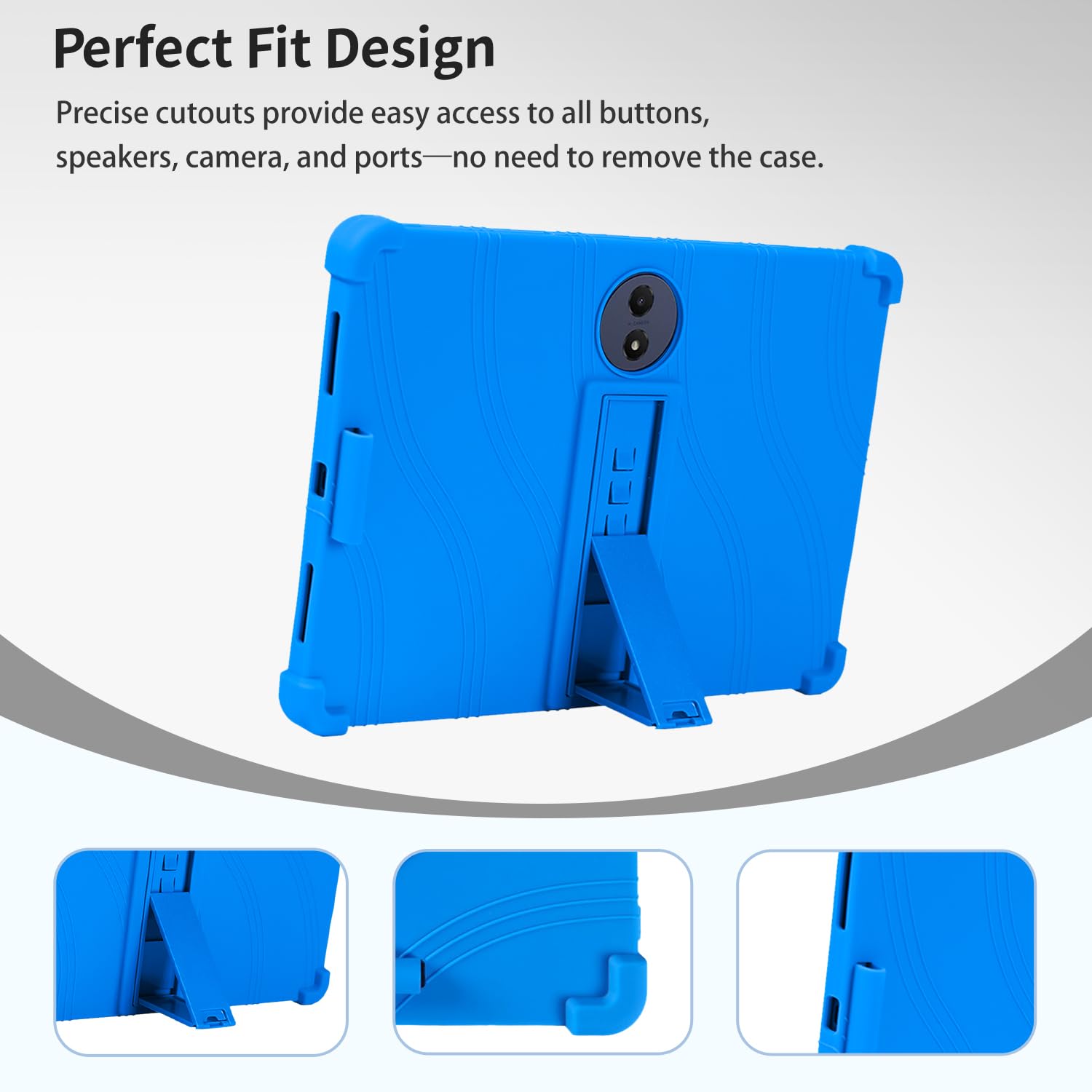 Custodia per tablet TCL TAB A1 Plus da 12,2 pollici, protezione antiurto con quattro angoli per airbag, copertura in morbido silicone con supporto integrato, custodia protettiva resistente per TCL TAB