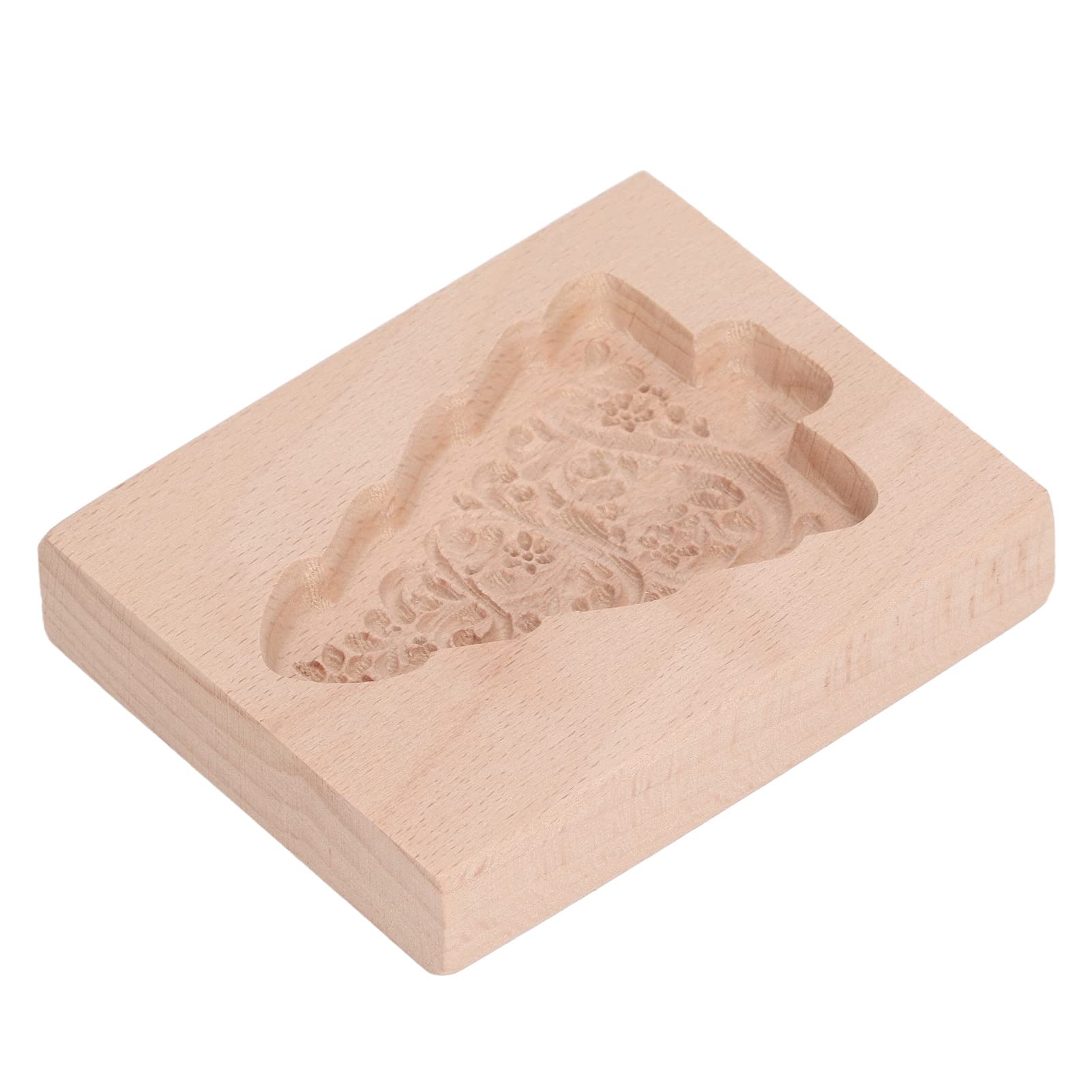 Keksausstecher, Keksformen aus Holz, Keks, Lebkuchenkeksform, geschnitzter Ausstecher, Lebkuchenkeks-Pressstempel, Weihnachtsbaumform