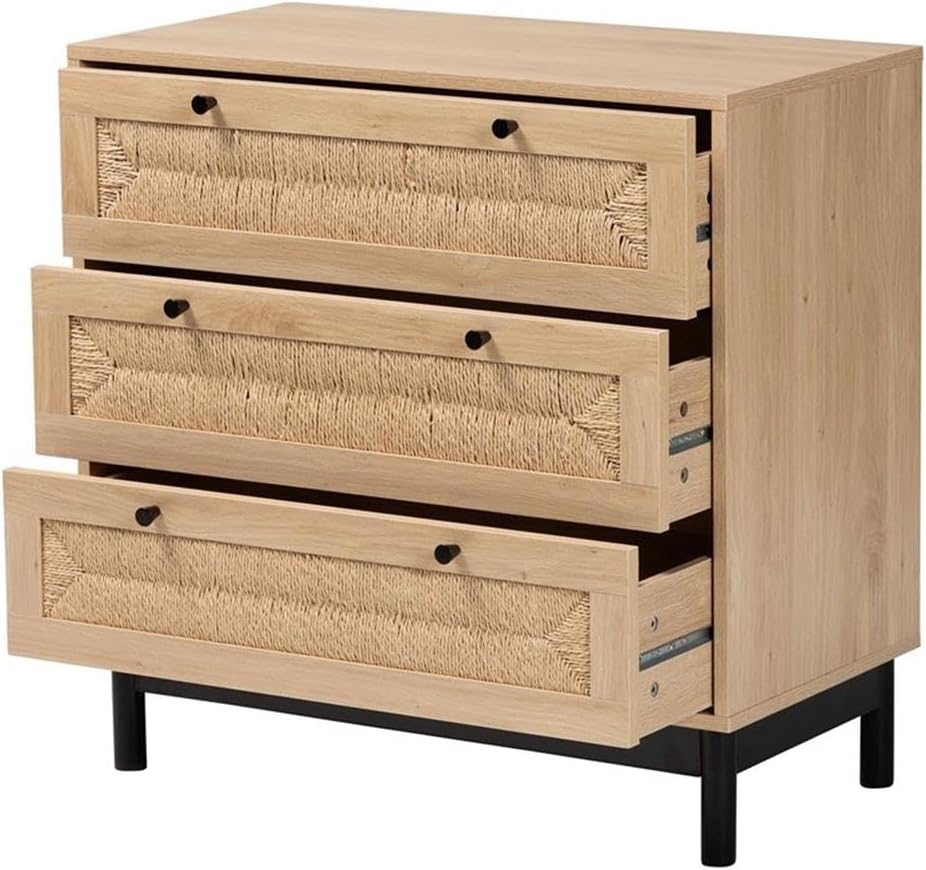 Cherelle cabinet with drawers open