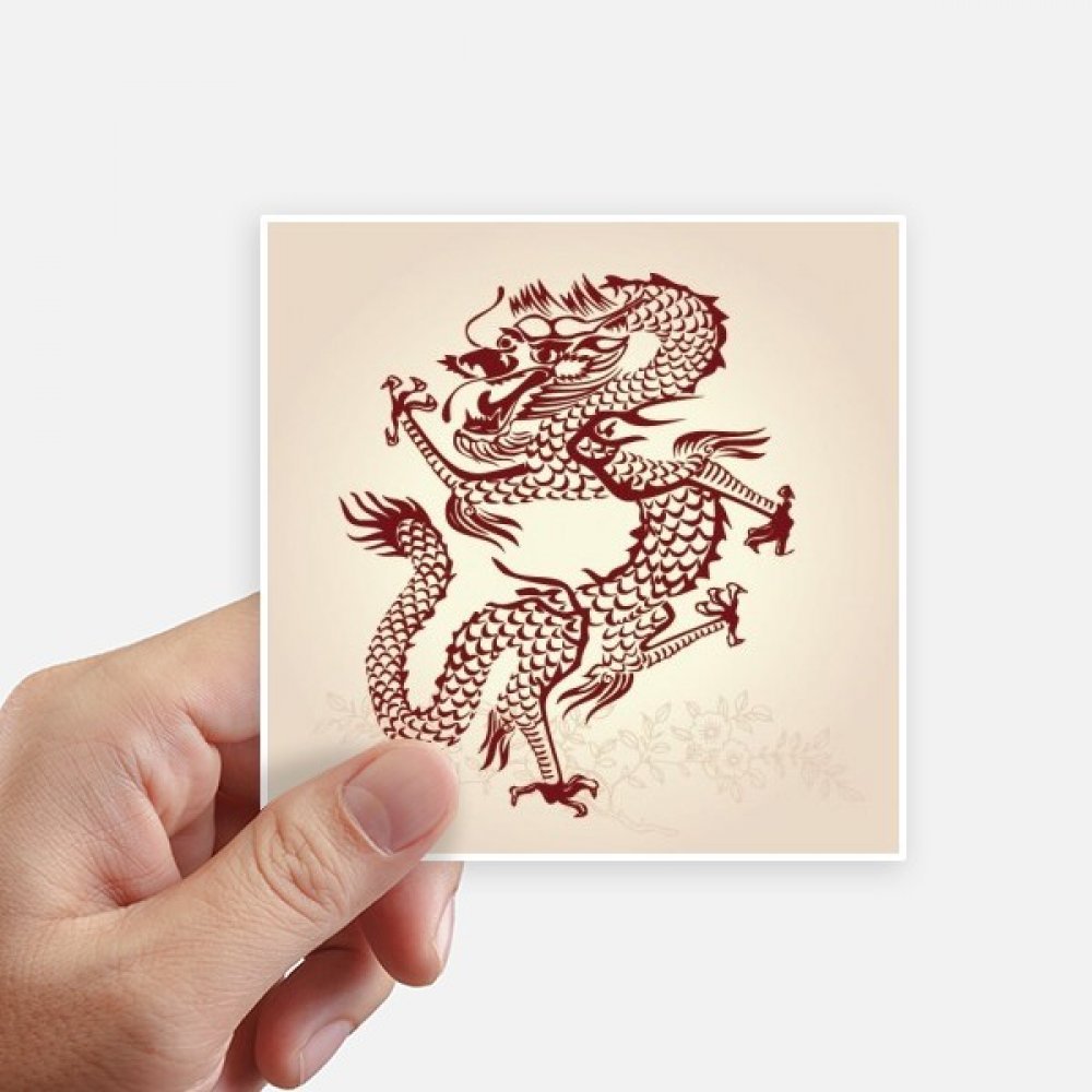 Sticker dragon chinois multicolore pour personnaliser une valise ou une moto
