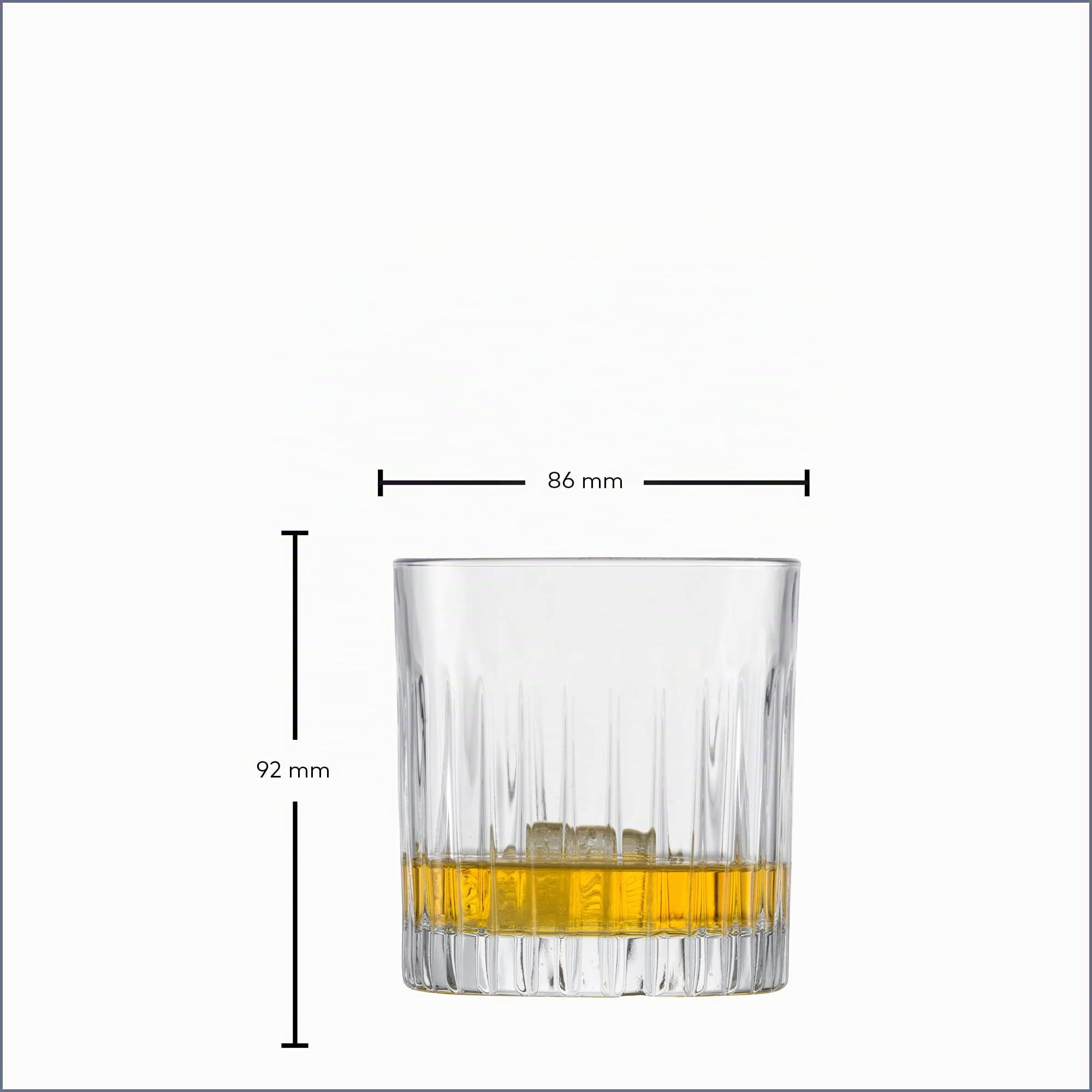 SCHOTT ZWIESEL Juego de vasos Stage (set de 8), 4 vasos largos rectos y 4 vasos de whisky con relieve, vasos de cristal aptos para lavavajillas (nº art. 121882)