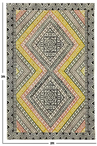 Tapis marocain entrée en coton facile à laver contre la saleté