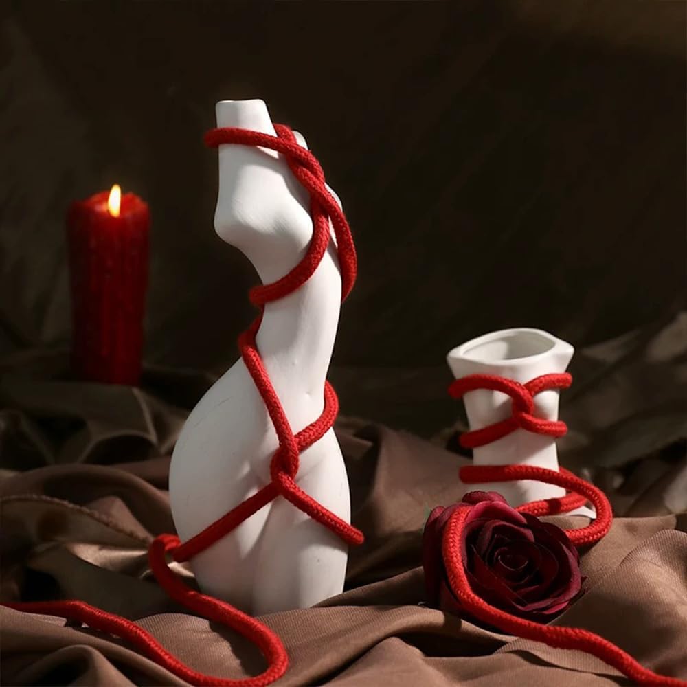 Restraint Sex Rope BDSM for Women Pink Cotton Bondage Sex Rope SM Toys for Couples Adult BDSM Toys Bed Restraints Games Hands Feet and The Whole Body Binding Ropes Extreme SM Starter Toys 5m