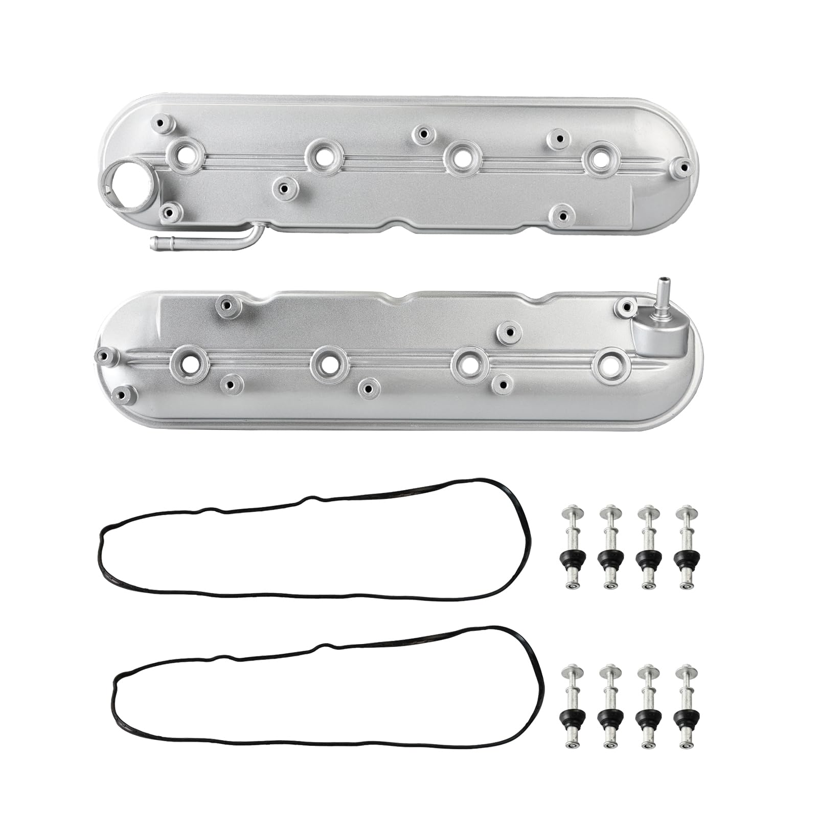 WATERWICH Aluminium Valve Cover kit Compatible with Chevy Silverado Suburban Tahoe, GMC Sierra Yukon, Cadillac Escalade Replacement for 12642655 264-