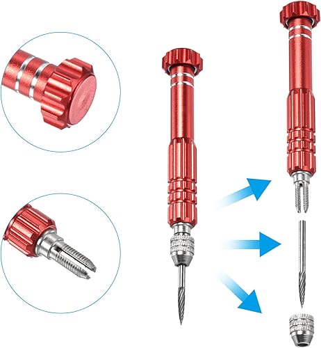 Miniatura 10 de PATIKIL Removedor de ojales de bádminton, accesorio de herramienta de raqueta de bádminton de acero inoxidable