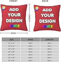 Vista 72 de Funda de almohada personalizada con nombre de texto fotográfico, funda de almohada impresa de dos lados para cumpleaños, Navidad, aniversario