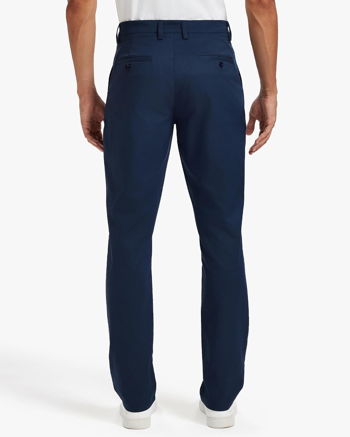 Men's Classic Fit Stretch Golf & Dress Work Pants 30''/32''/34'' - All-Day Comfort Performance Trousers for Business & Travel - Image 2