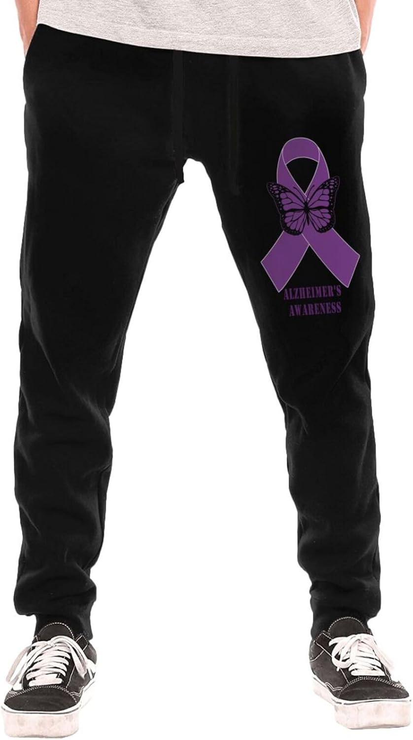 Alzheimer's Awareness Men's Long Pants Athletic Running Pants Sports Pants