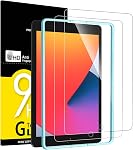 NEW'C 2 Pack Designed for iPad 9(2021)/iPad 8(2020)/iPad 7(2019) 10.2 Inch, 9th/8th/7th Generation, Screen Protector Film - Installation Frame Included