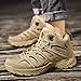 SFXLUCART New Men's Boots Fashion Outdoor Boot Breathable Hiking Boots Autumn Shoes Sneakers lightweight Non-slip Men Desert Ankle Boots (Beige,8)